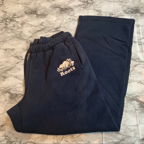 roots navy blue sweatpants